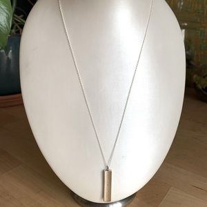 T&CO 1837 Bar Pendant on (non-TCO) 24” chain